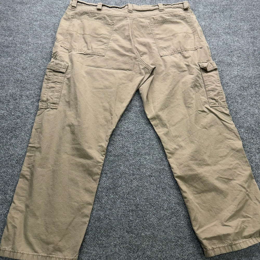 Wrangler Authentics Pants Men's Size 40x29 Khaki Cargo Work Utility Trousers - Picture 10 of 12